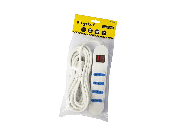 Alargador Electrico 3 Mts 4 Pos Blanca Switch 2