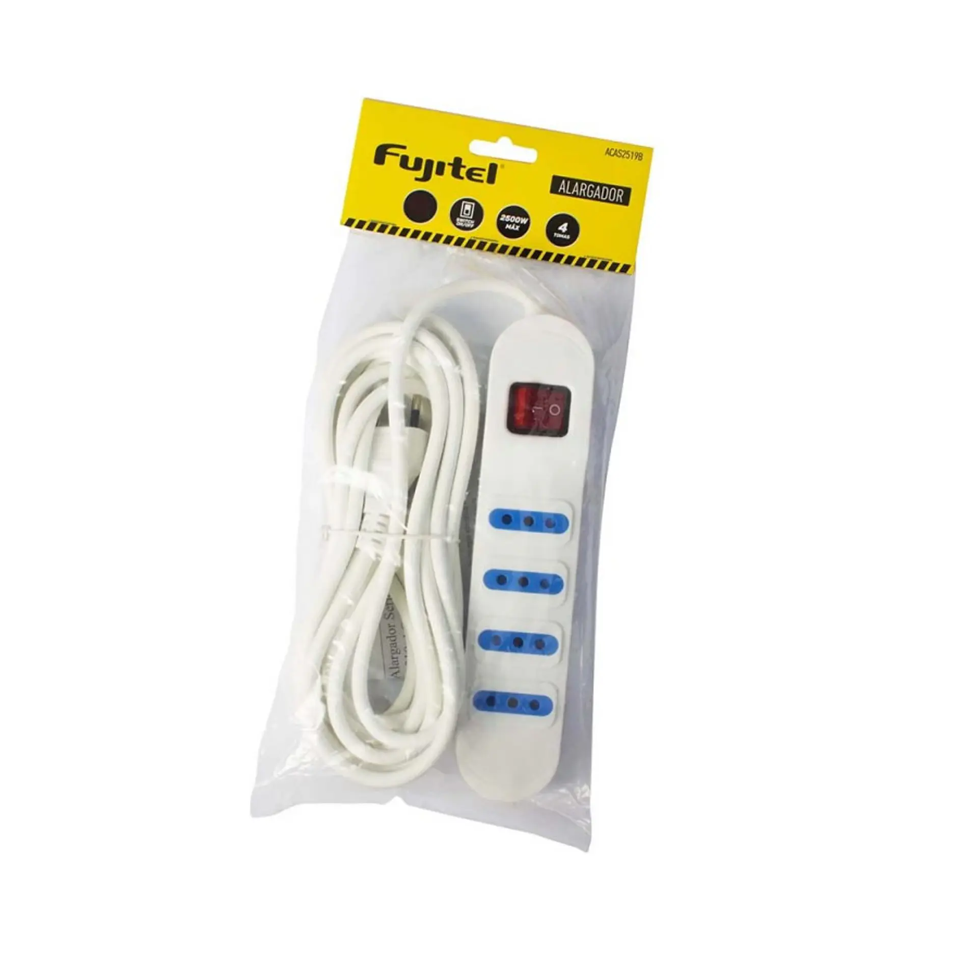 Alargador Electrico 3 Mts 4 Pos Blanca Switch 2