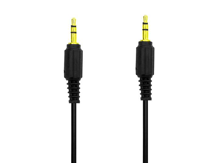 Cable Auxiliar 3 metros Jack 3.5 Plug Negro 1