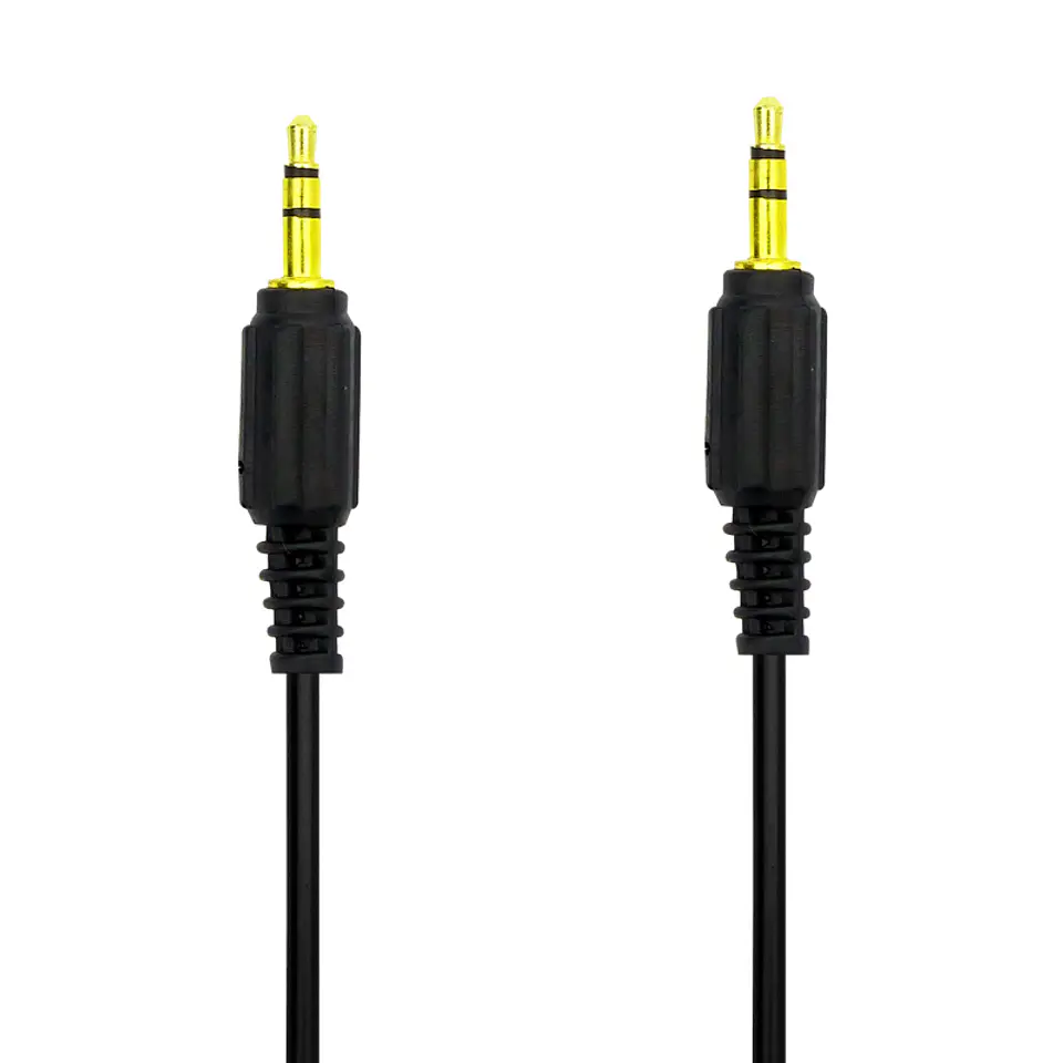 Cable Auxiliar 3 metros Jack 3.5 Plug Negro 1