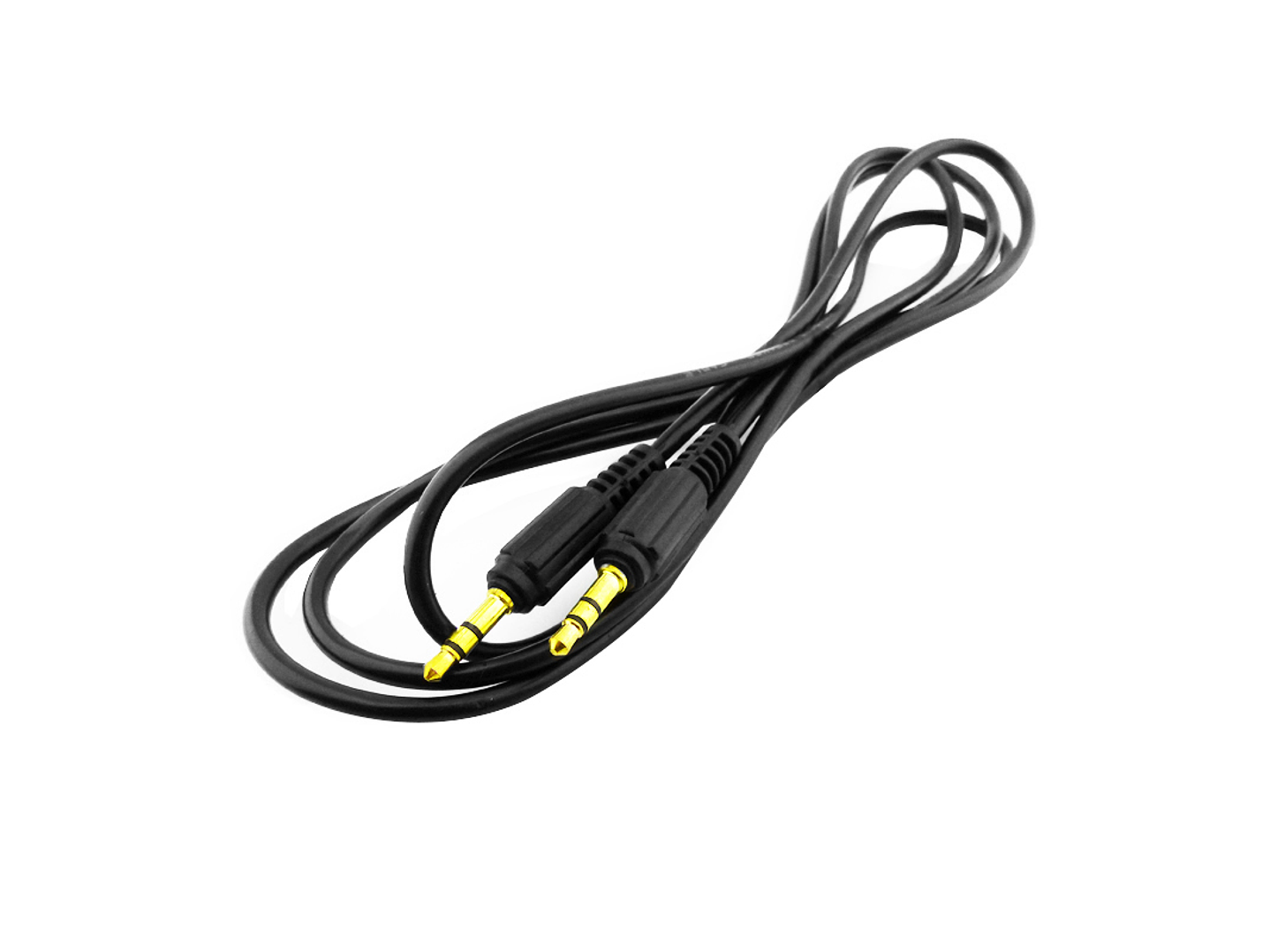 Cable Auxiliar 3 metros Jack 3.5 Plug Negro 2