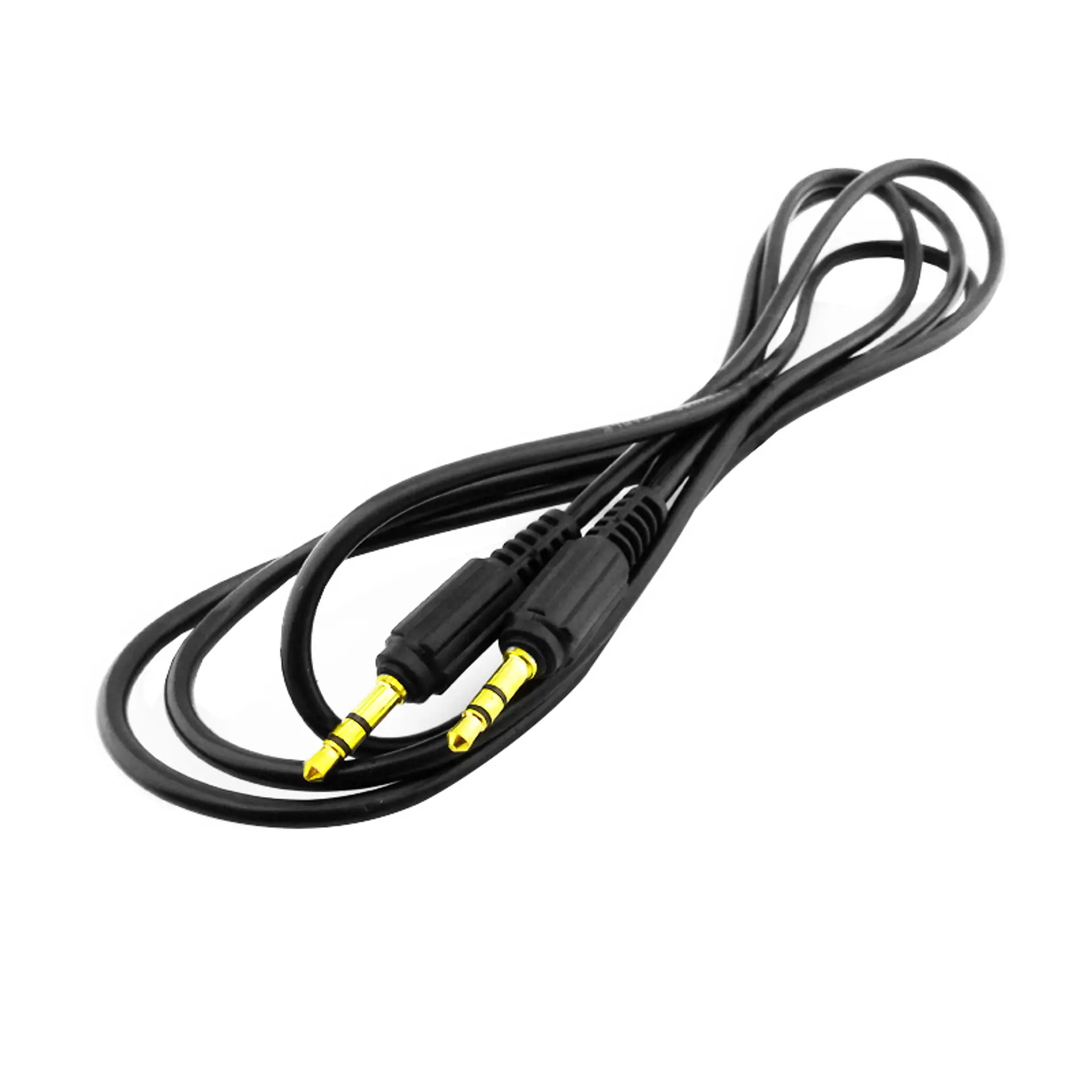 Cable Auxiliar 3 metros Jack 3.5 Plug Negro 2