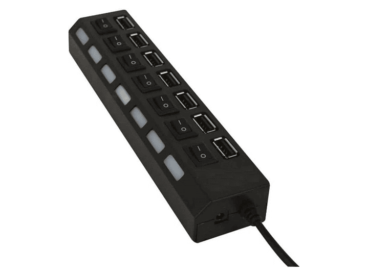 Hub USB 2.0 7 Puertos Luz Indicador Tecnolab 2