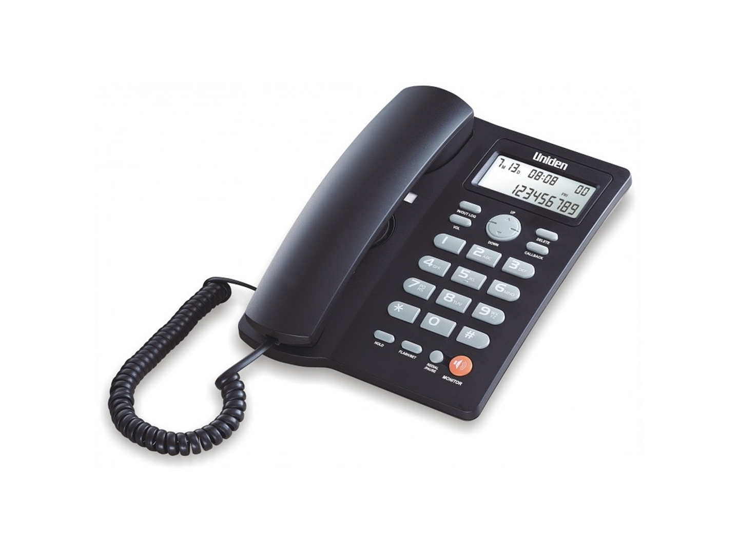 Teléfono Fijo Sobremesa Uniden AS7413 Negro 1