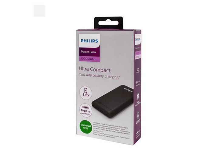 Bateria Portatil Powerbank 10.000 Philips DLP1710CB 2