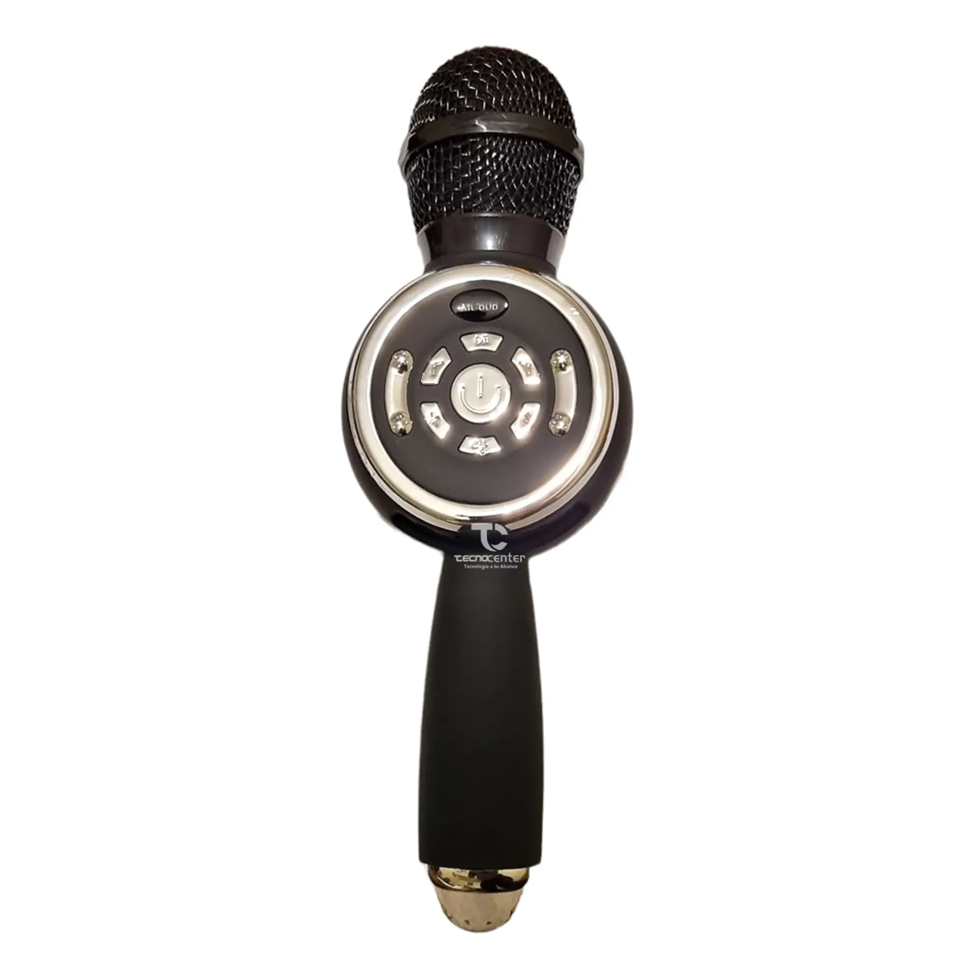 Microfono Karaoke TWS BT con luz Disco Negro 1