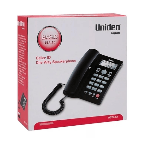 Teléfono Fijo Sobremesa Uniden AS7413 Negro Por Mayor