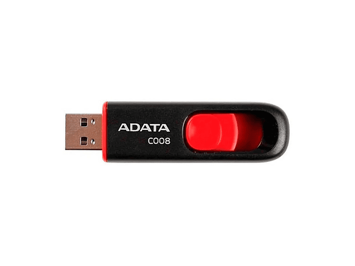 Pendrive 64GB Adata C008 Usb Negro/Rojo Classic 3