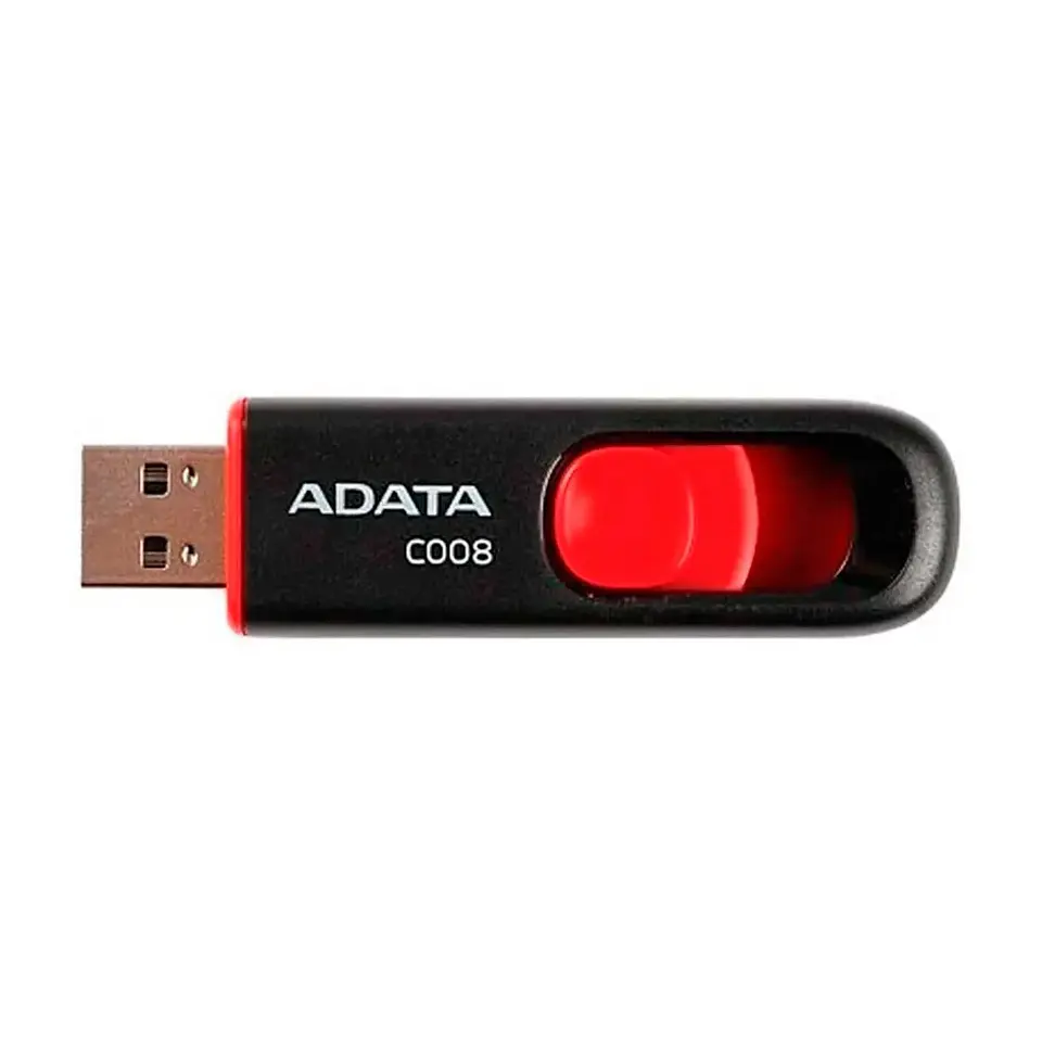 Pendrive 64GB Adata C008 Usb Negro/Rojo Classic 3