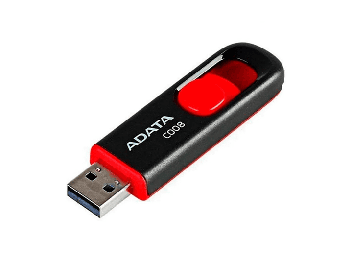 Pendrive 64GB Adata C008 Usb Negro/Rojo Classic 4