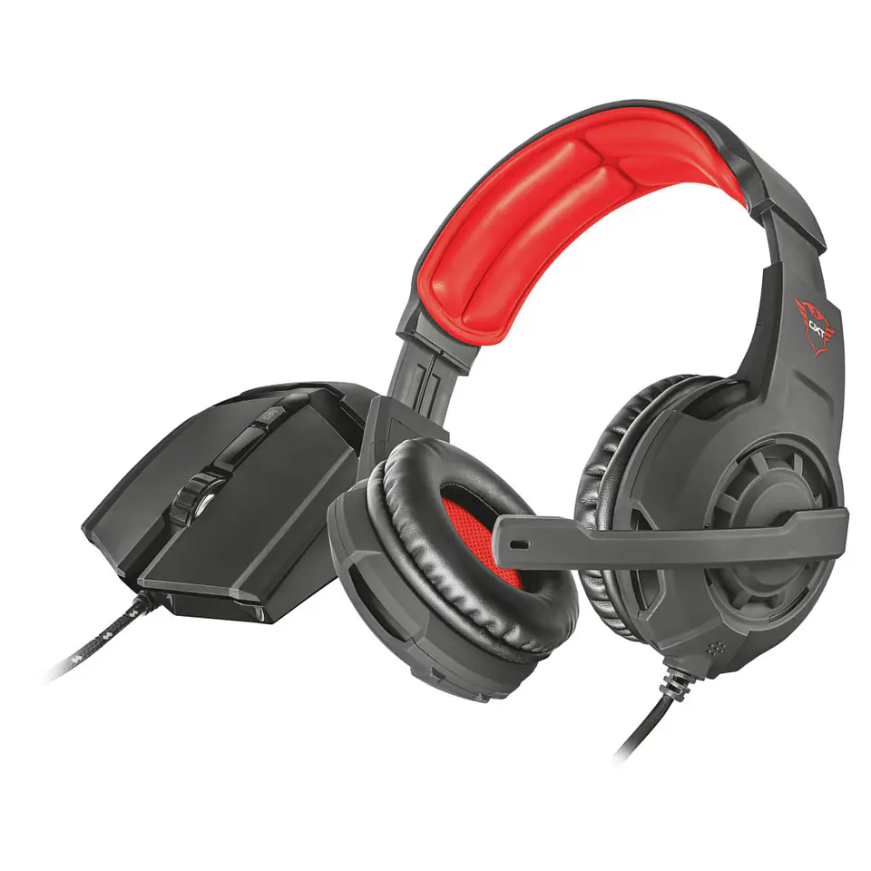 Kit Gamer Trust Audifono y Mouse GTX 784 1