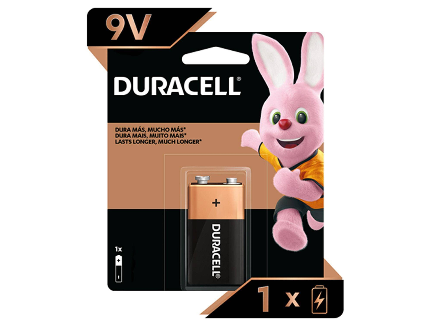Bateria 9v Duracell Alcalina 1