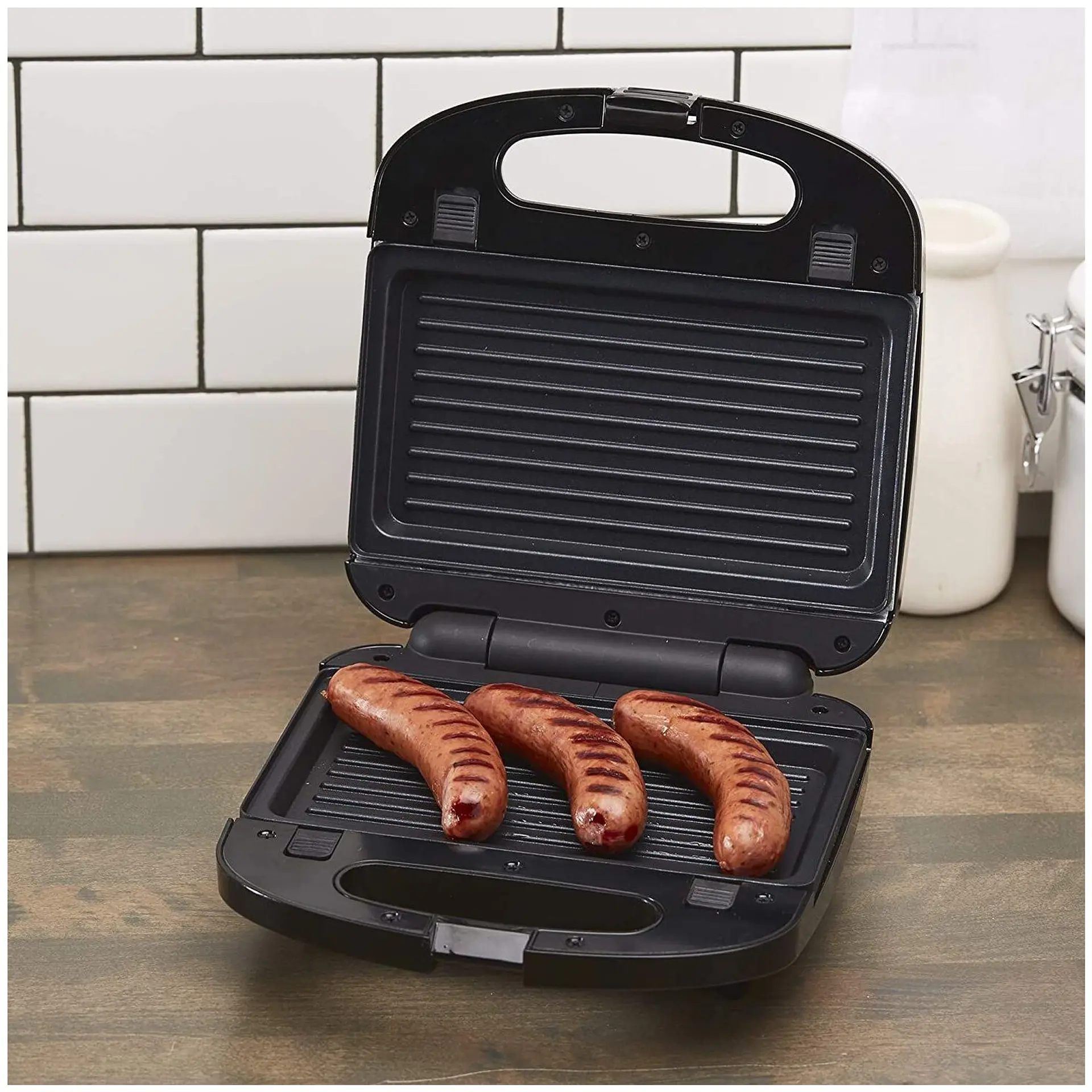 Sandwichera, Parrilla y Waflera Black+Decker WM2000S-CL 4