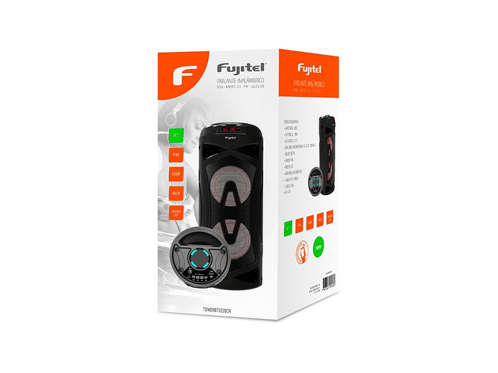 Parlante Fujitel Bluetooth 4x2 10w 2