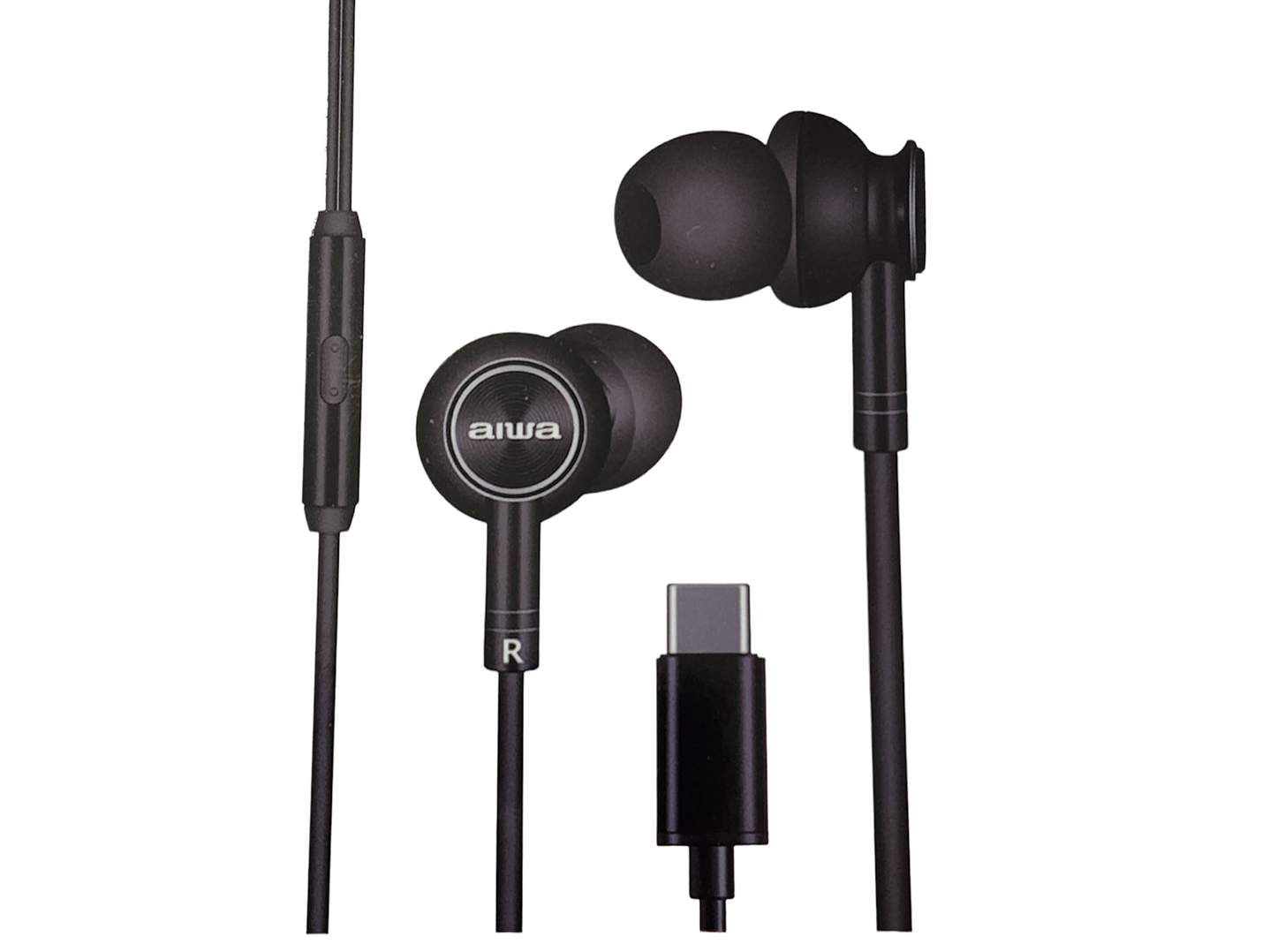 Audifonos Aiwa I30TC In-Ear Tipo C Negro 1