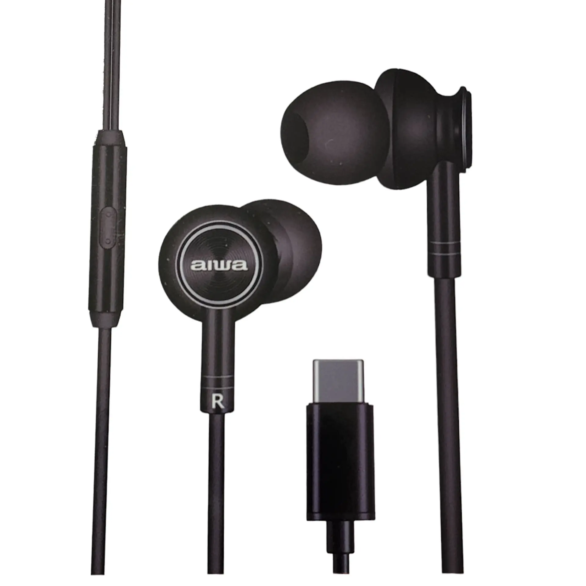 Audifonos Aiwa I30TC In-Ear Tipo C Negro 1