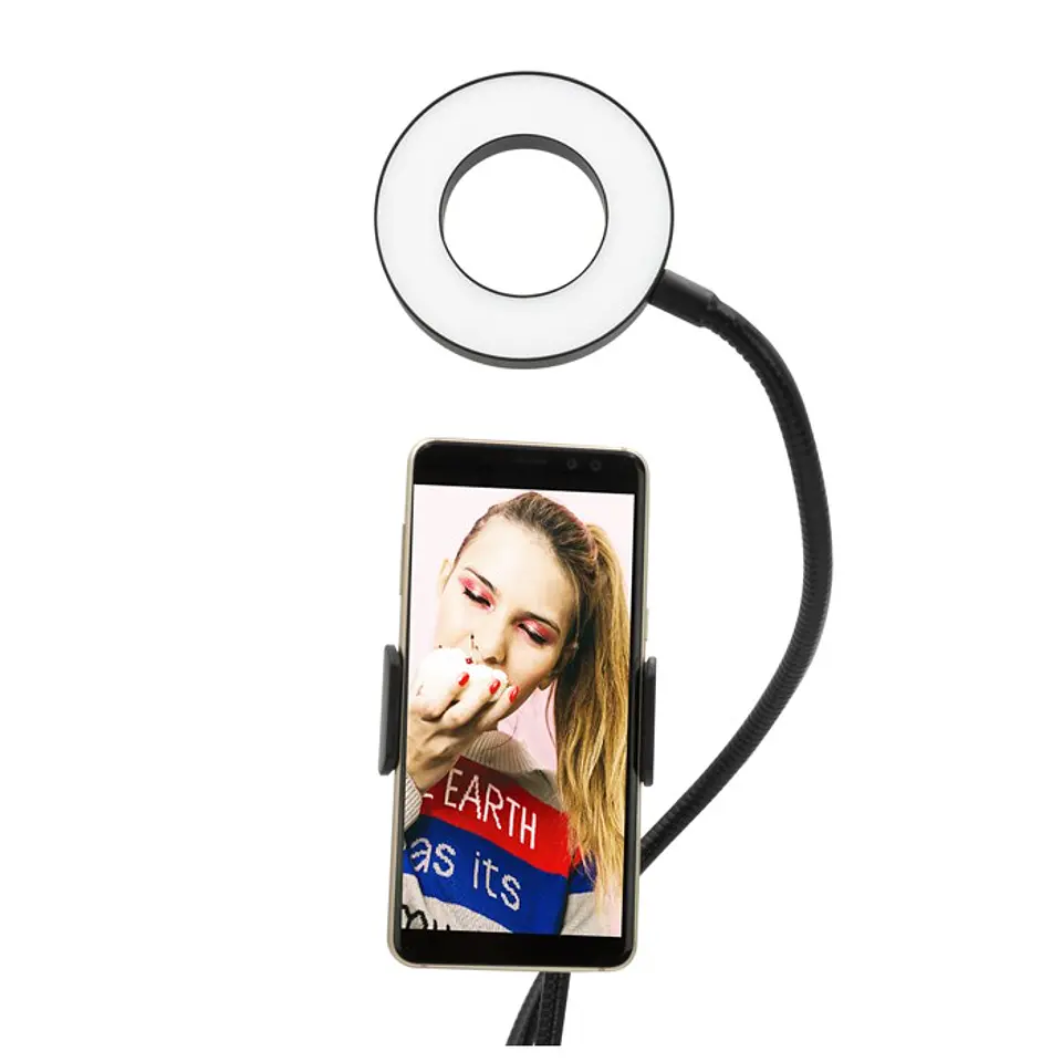 Soporte Tipo Clip Para Smartphone Con Aro De Luz 4