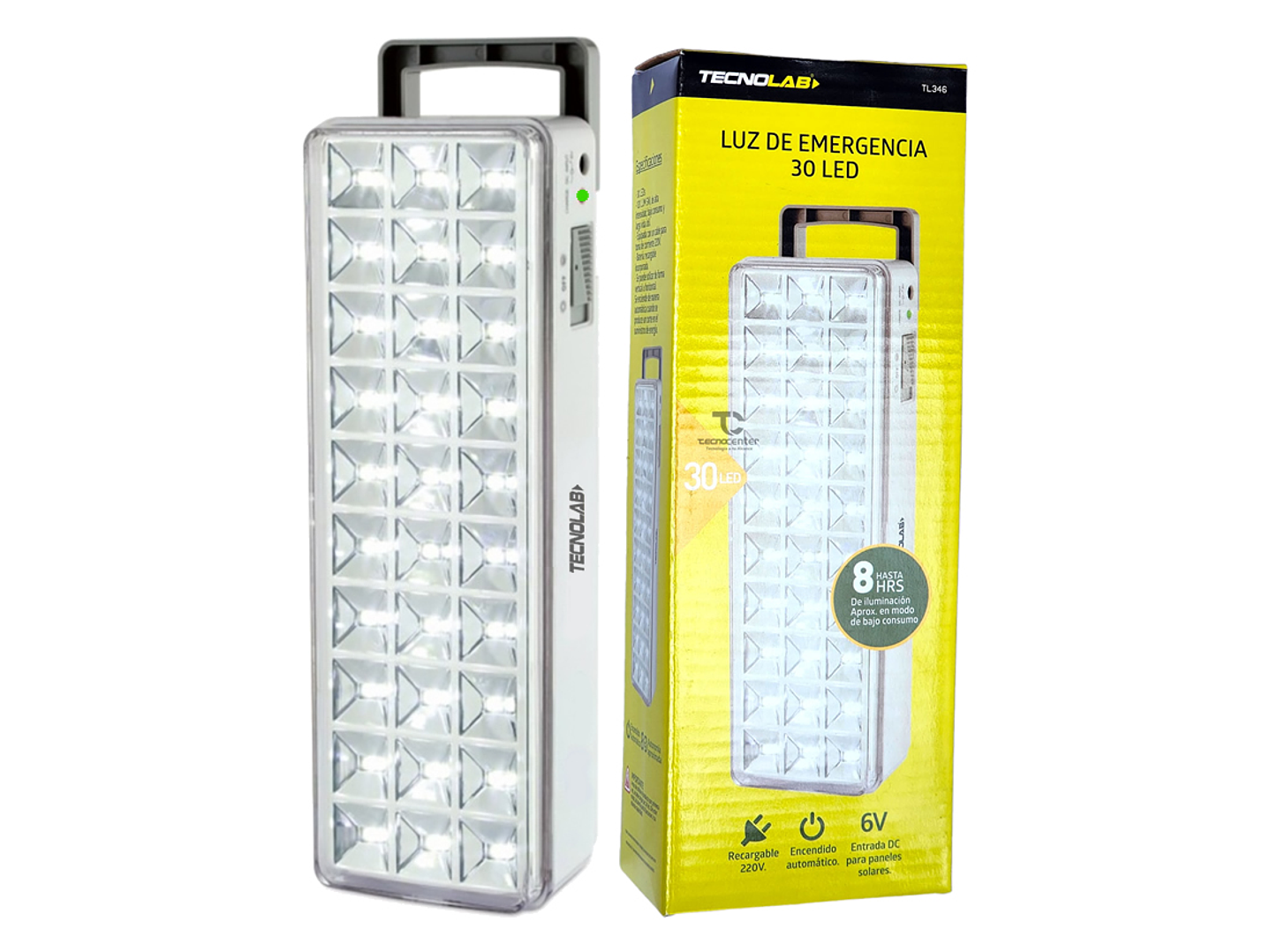 Lampara de emergencia 30 Led Tecnolab Recargable 3