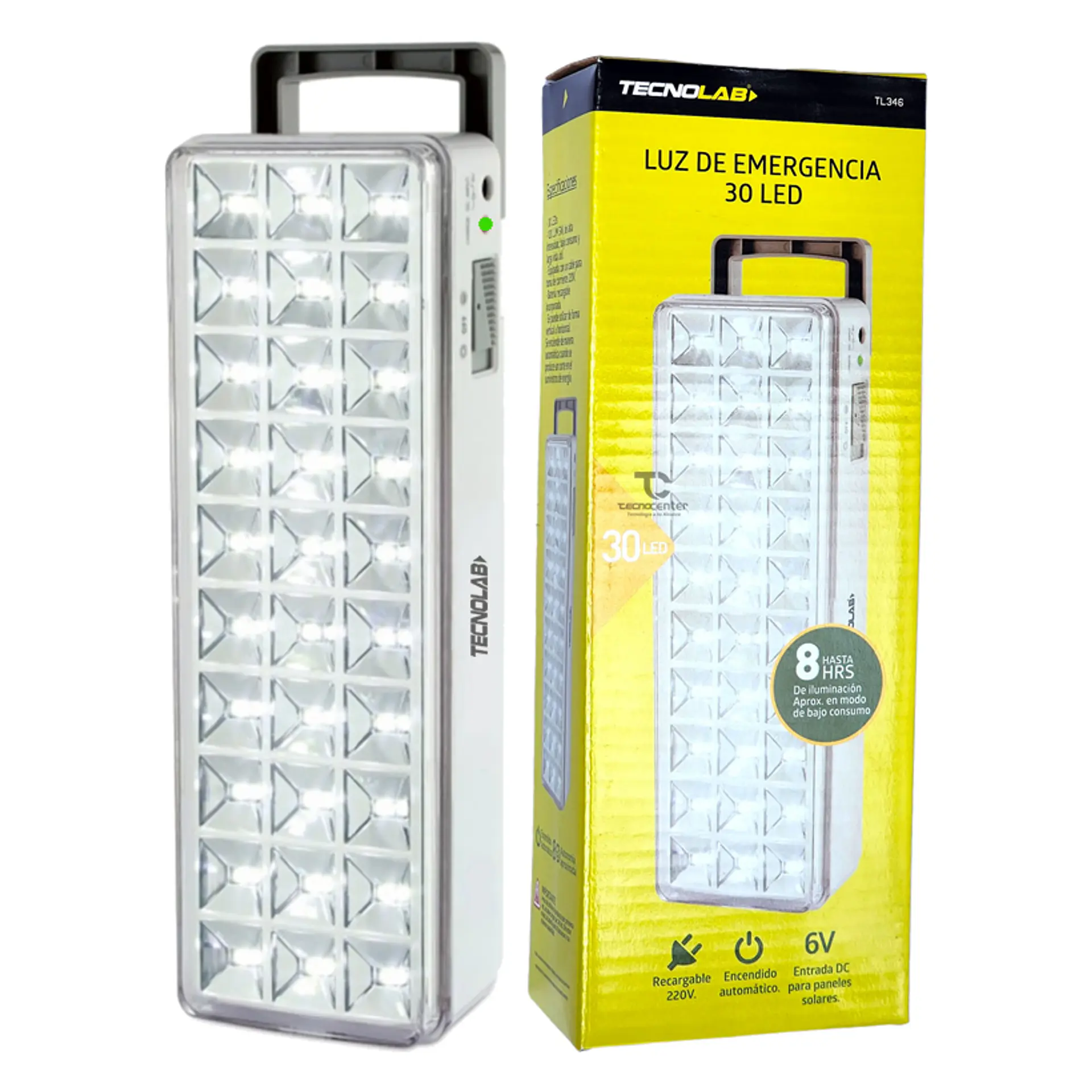 Lampara de emergencia 30 Led Tecnolab Recargable 3