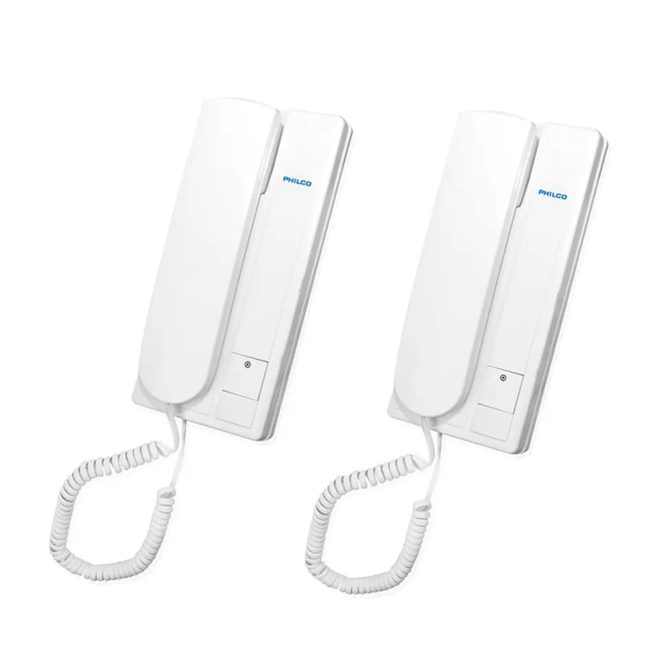 Kit 2 Citofonos Punto a Punto Philco Intercomunicador CT10 1