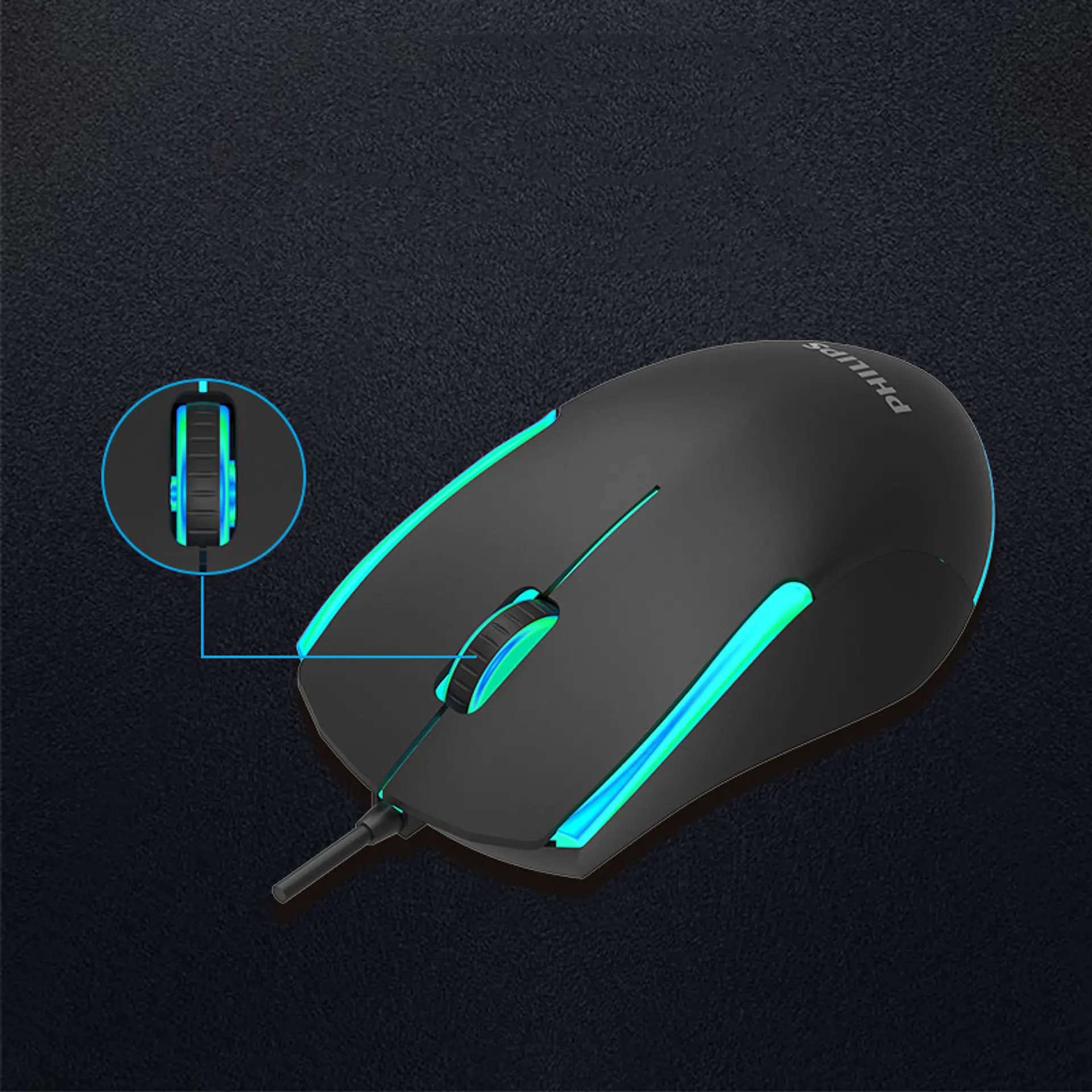 Mouse Gamer Philips Momentum SPK9314 6