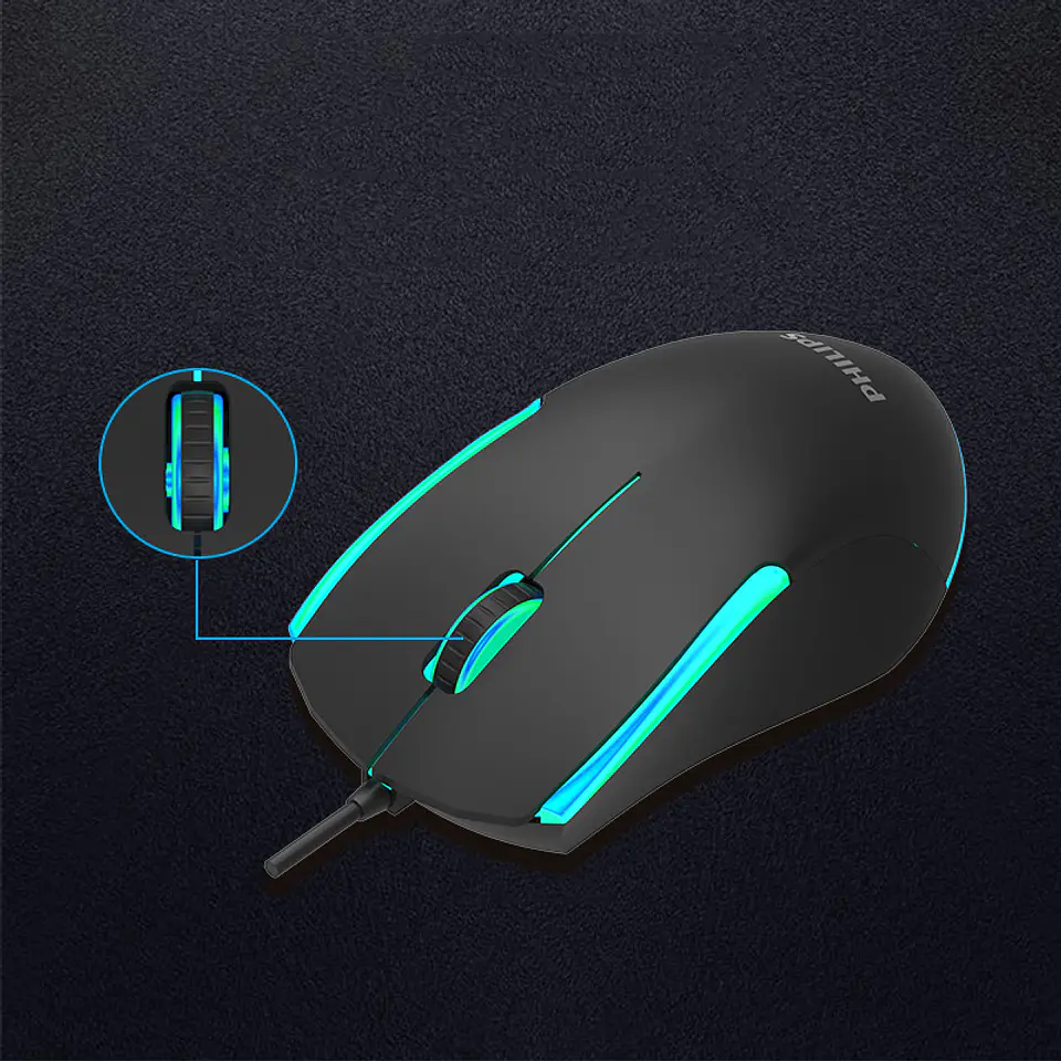 Mouse Gamer Philips Momentum SPK9314 6