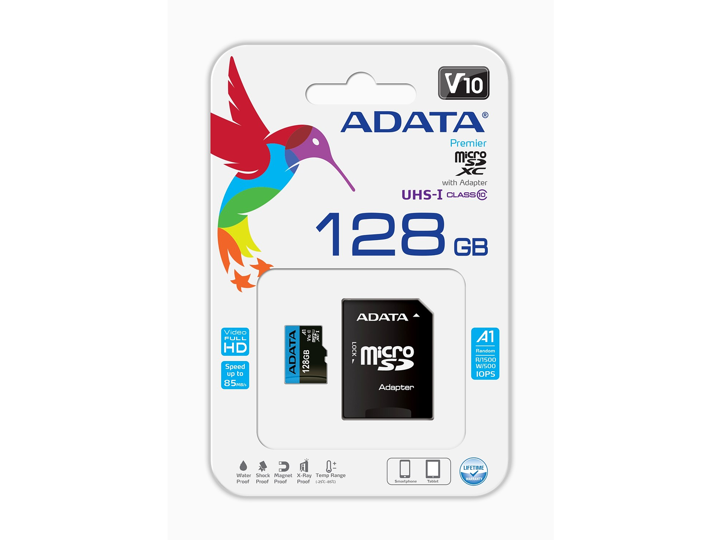 Tarjeta Memoria Micro SD XC 128 GB Adata 2