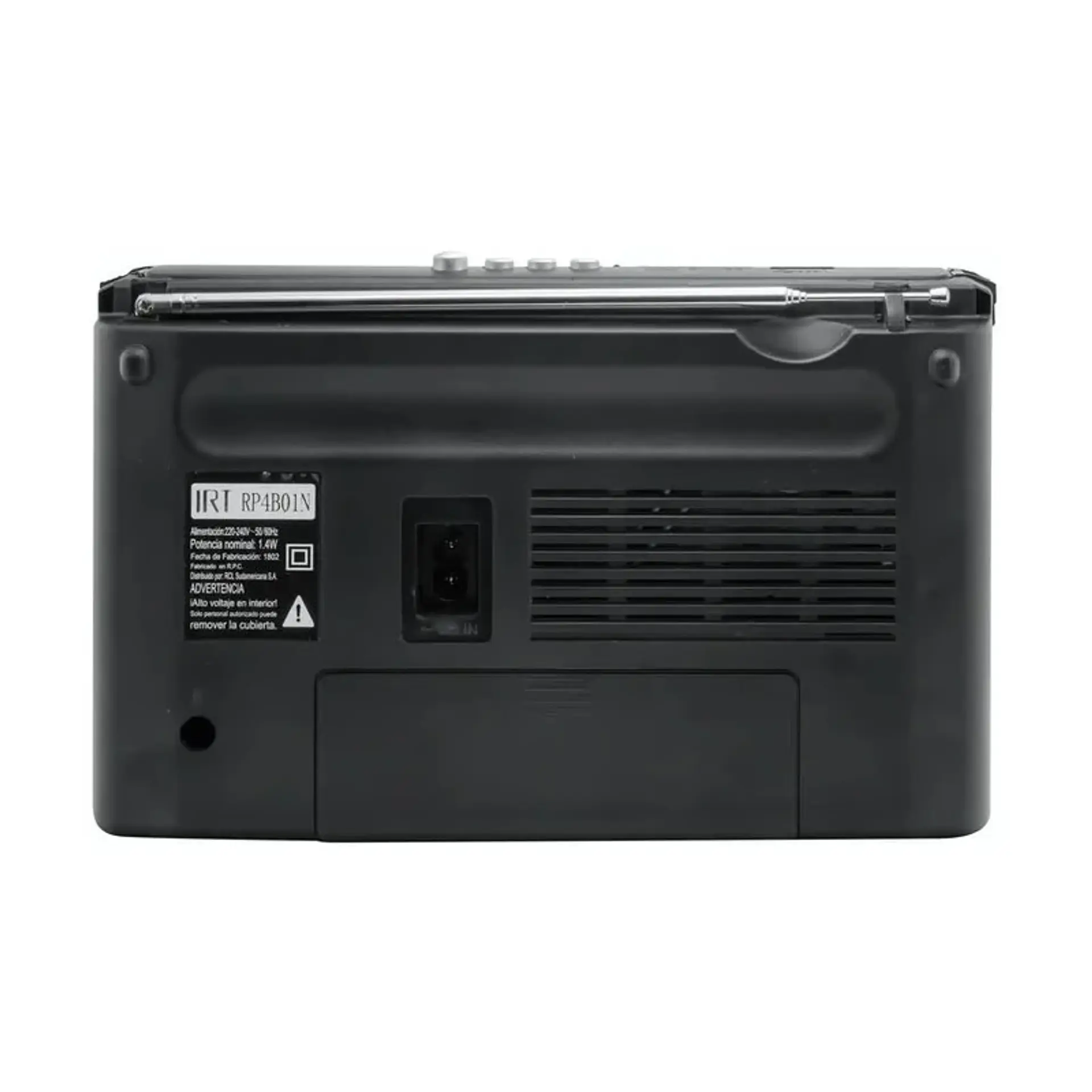 Radio Portatil IRT Fm/am/tv/sw 4 bandas negra 4