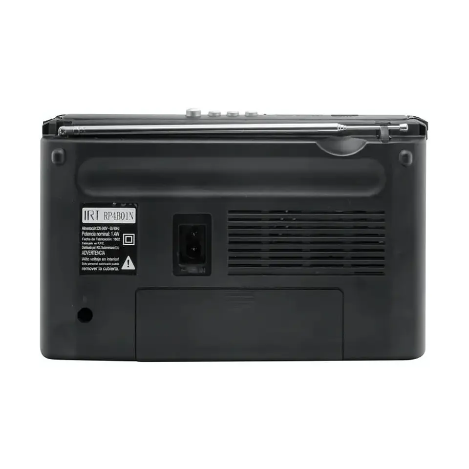 Radio Portatil IRT Fm/am/tv/sw 4 bandas negra 4