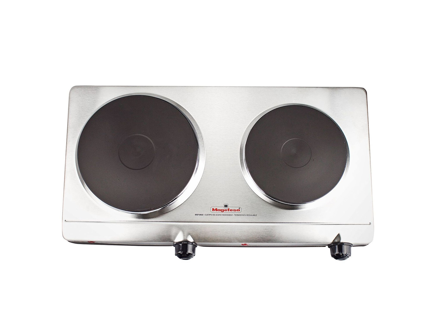 Cocina Electrica Magefesa 2 Platos Inox MGF8022 3