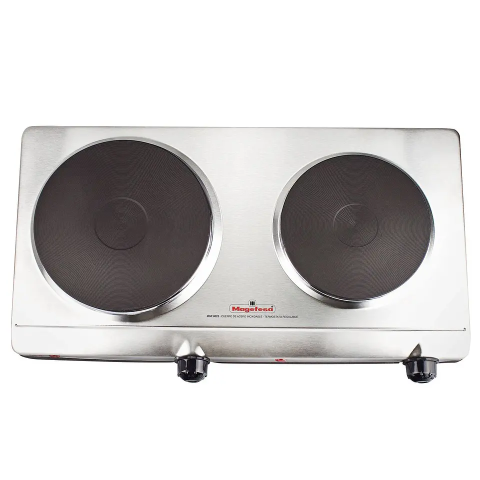 Cocina Electrica Magefesa 2 Platos Inox MGF8022 3