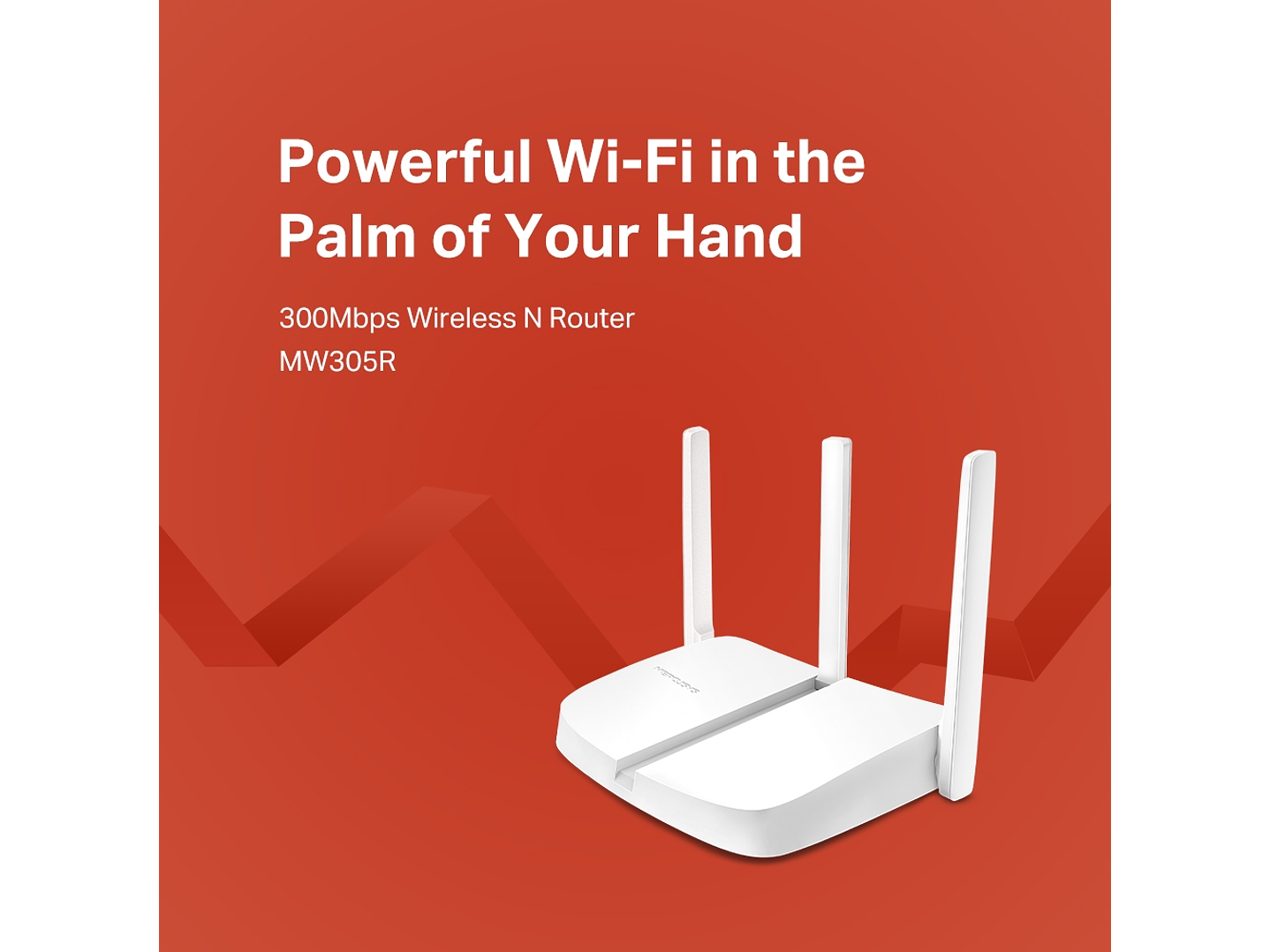 Router Wifi Inalambrico 300mbps Mercusys 3 Antenas 4