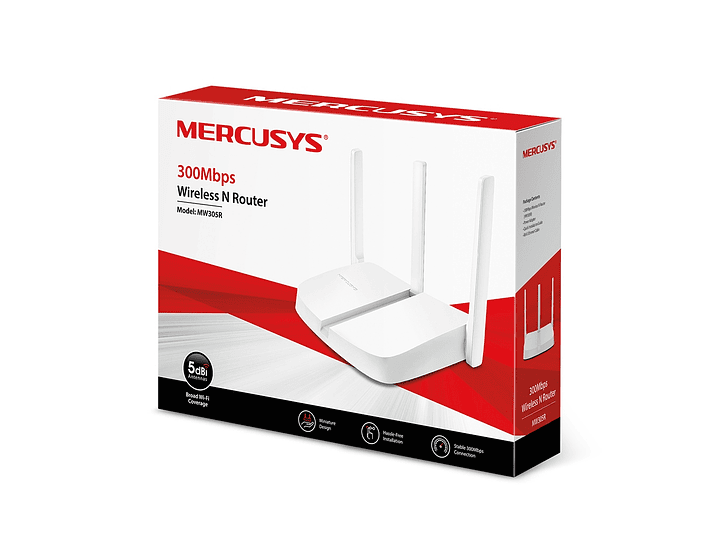 Router Wifi Inalambrico 300mbps Mercusys 3 Antenas 6