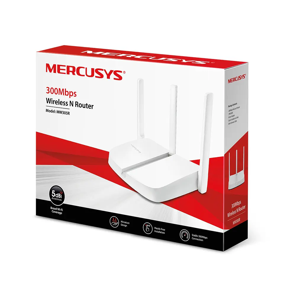 Router Wifi Inalambrico 300mbps Mercusys 3 Antenas 6