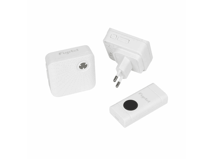 Timbre Inalambrico Doble Fujitel 70m Blanco 2