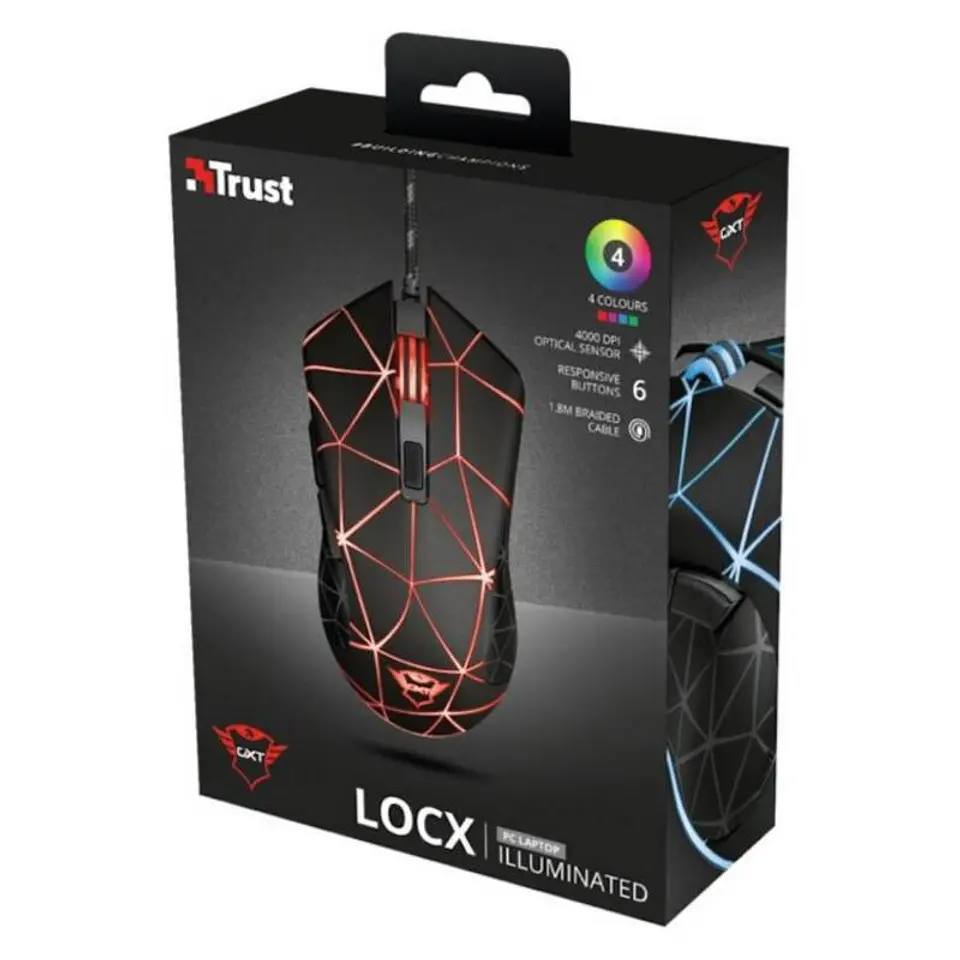 Mouse Gamer Trust 4000dpi GTX 133 Locx 2