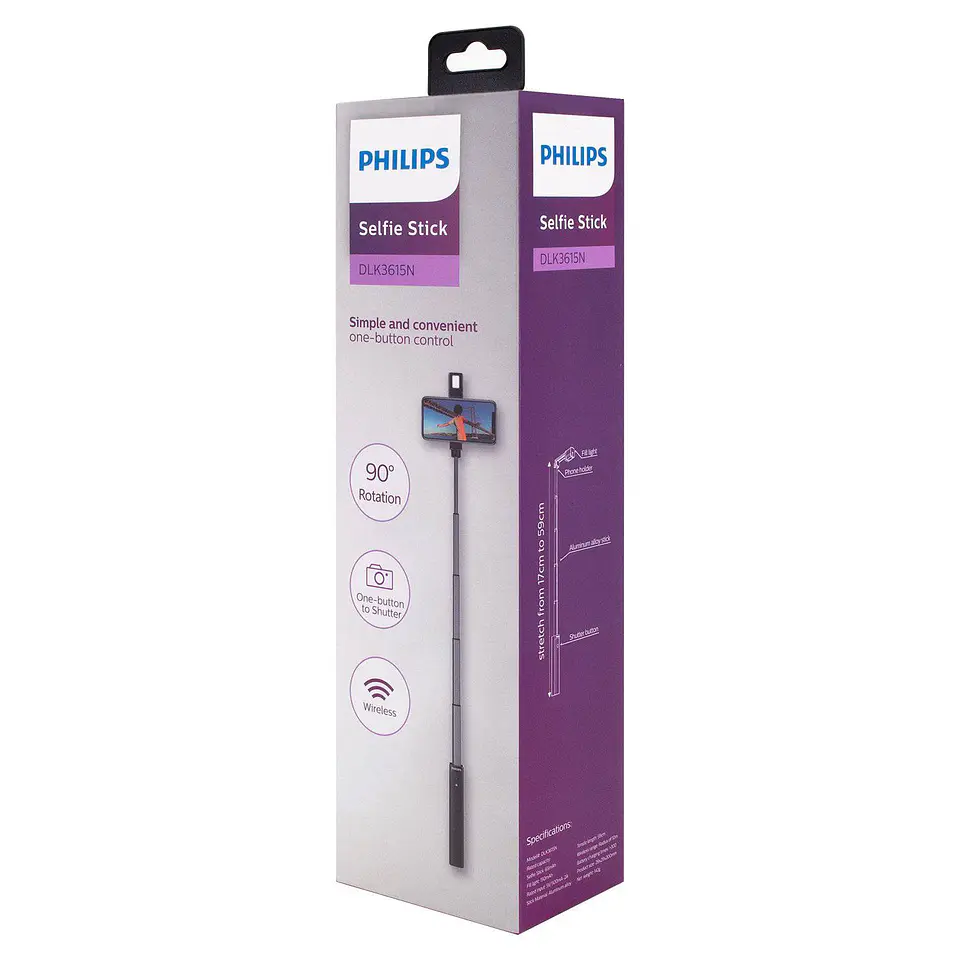 Baston Selfie Stick Philips Con Flash Bluetoth 3