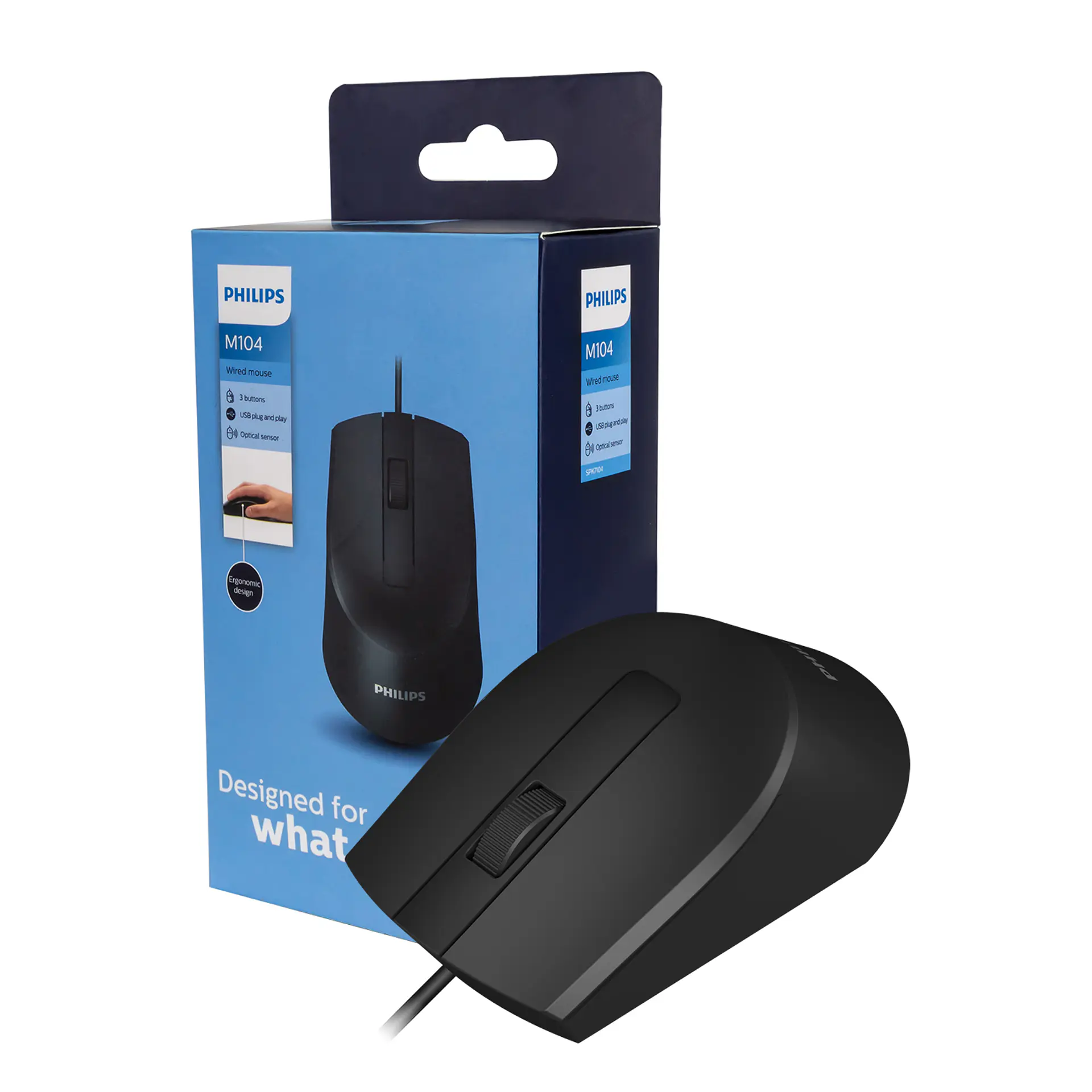 Mouse Optico Philips Cableado SPK7104 1