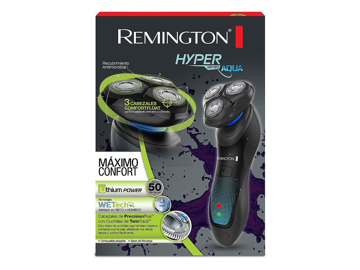 Afeitadora Rotativa Remington Hyperflex XR1430 2