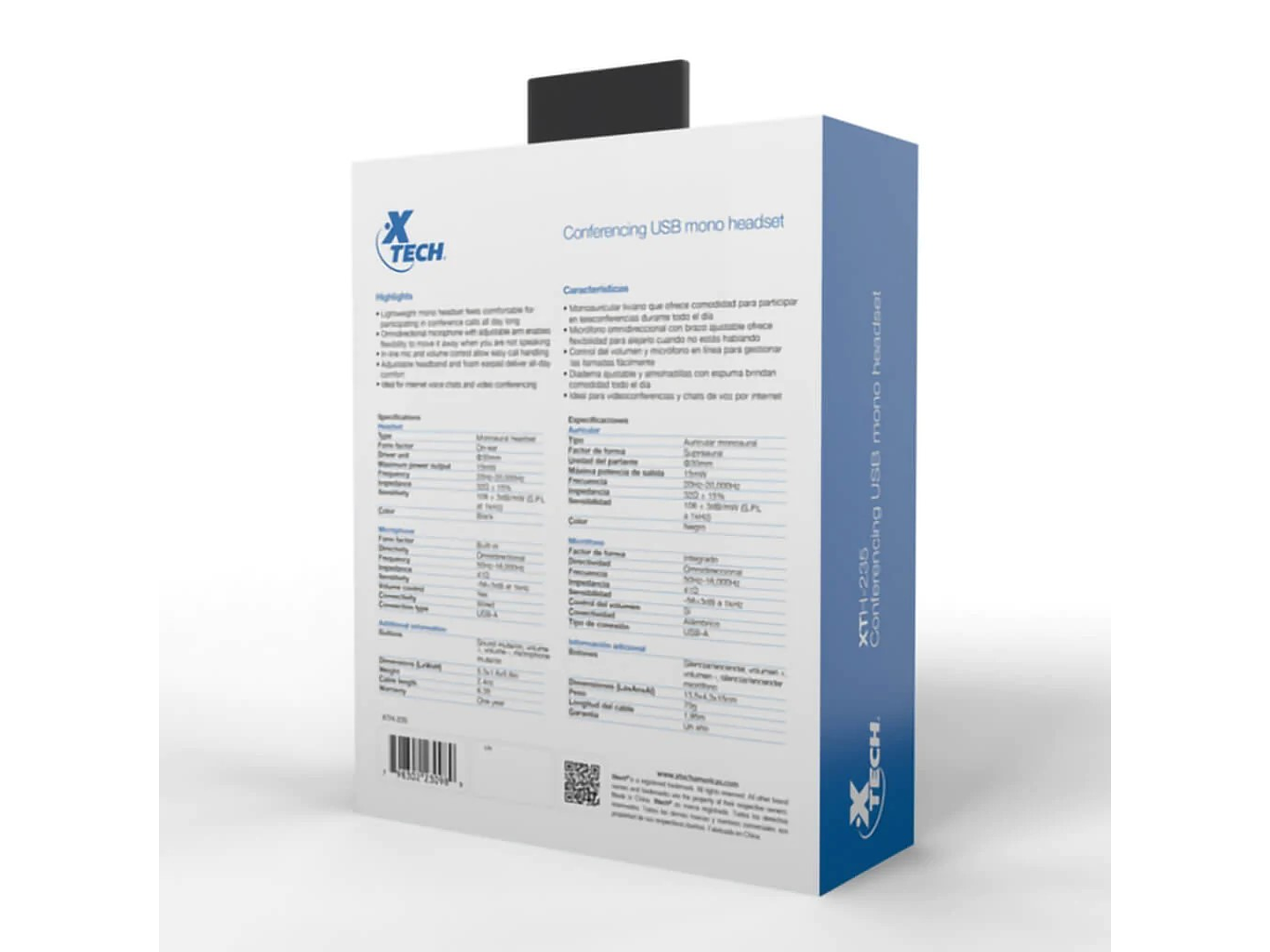 Auricular Monoaural Usb Conferencias XTech XTH-235 5