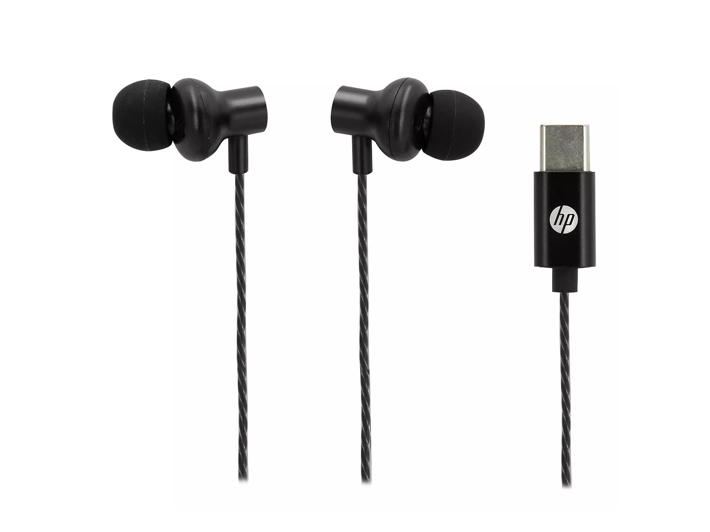 Audifonos Hp In-ear Dhh-1127 Usb-C Negro 1
