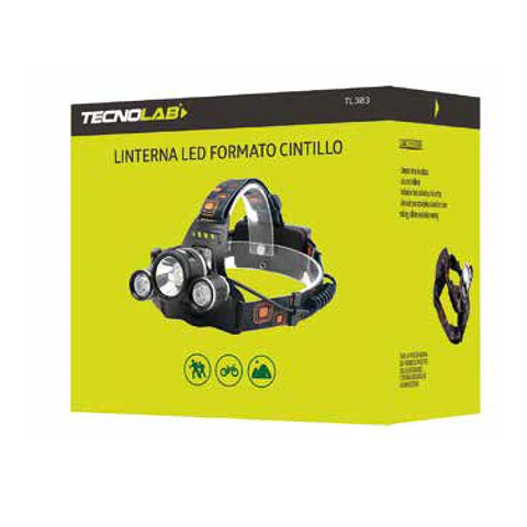 Linterna Cintillo Led Cree Tecnolab Recargable TL303