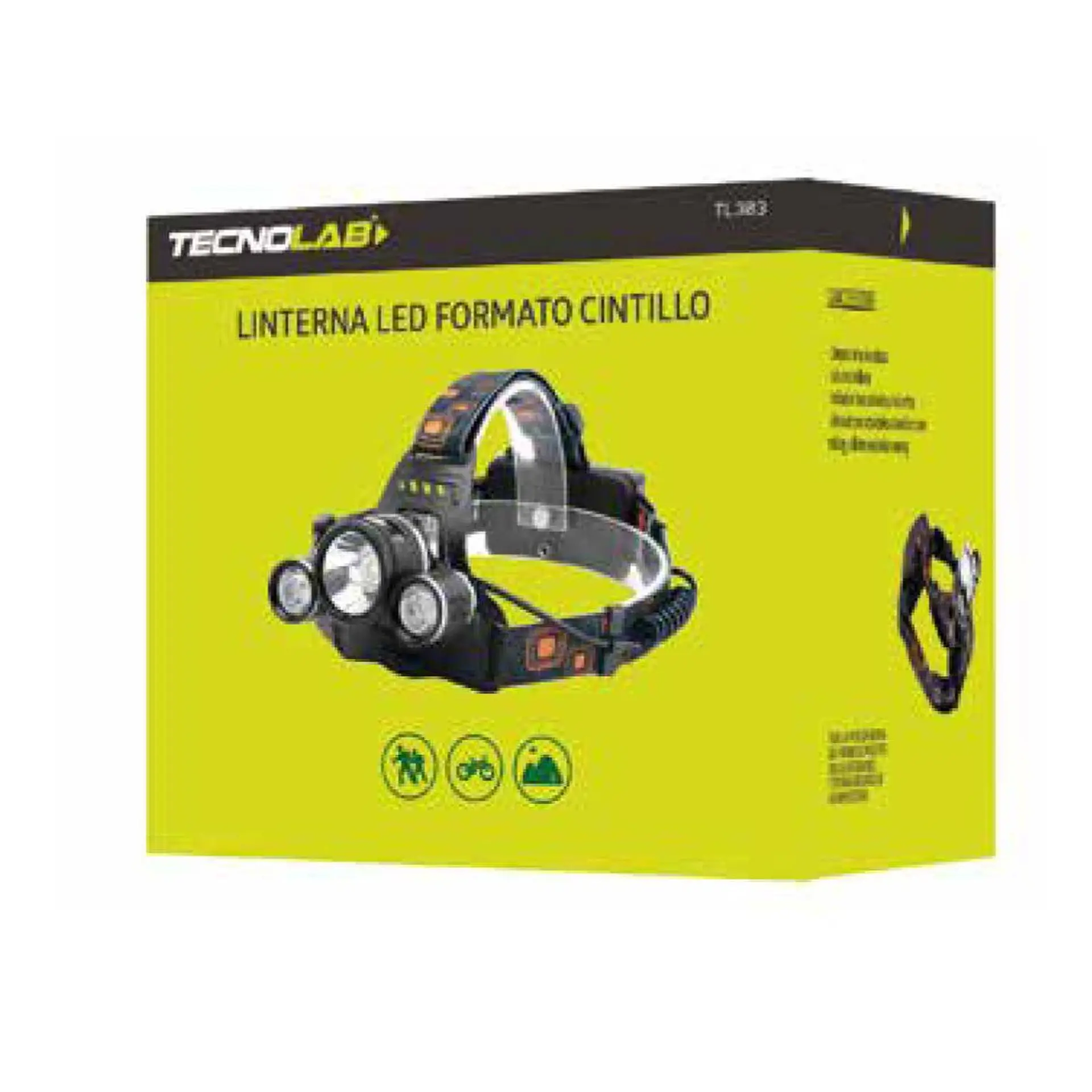 Linterna Cintillo Led Cree Tecnolab Recargable TL303 2