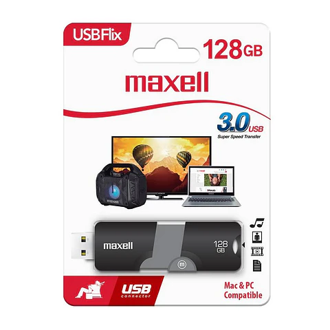 Pendrive 128GB Maxell USBFlix 3.0