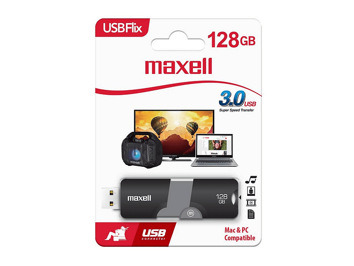 Pendrive 128GB Maxell USBFlix 3.0 1