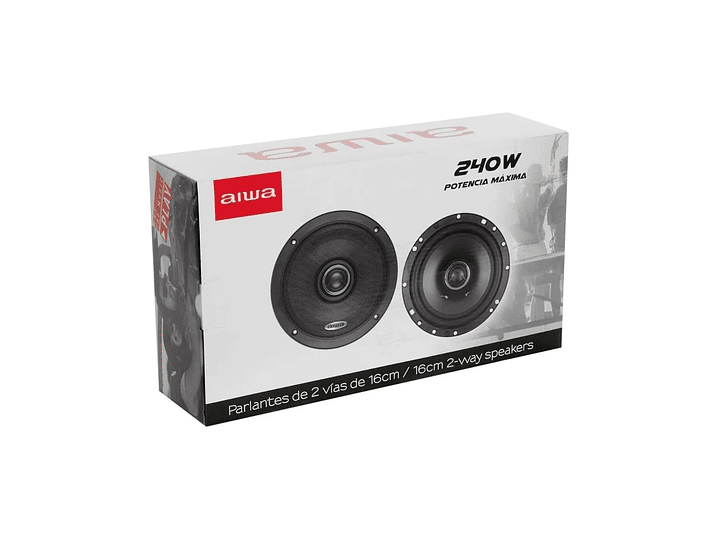 Parlantes Auto Aiwa 16cm 2 Vías 240 Watts Aws-1665p 2