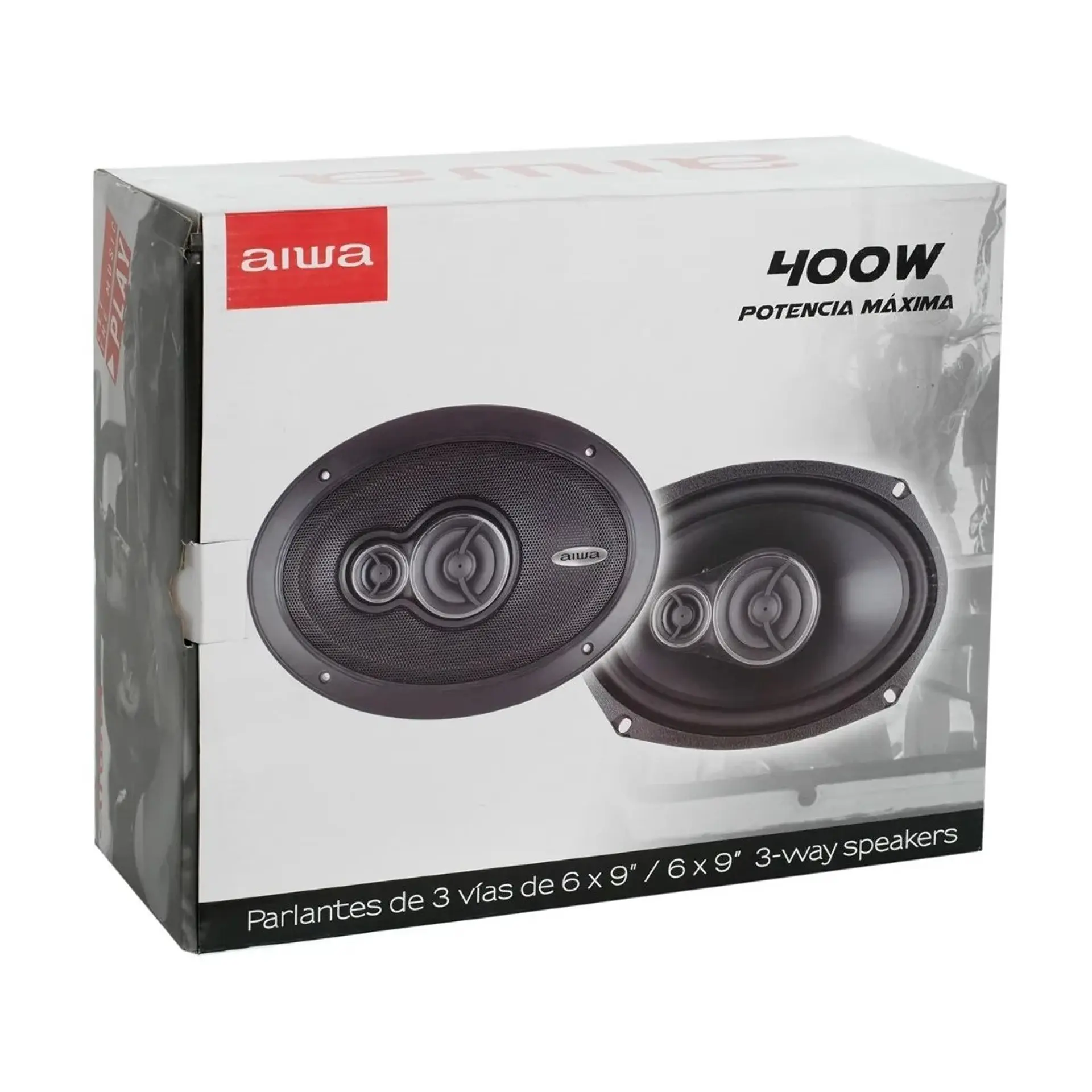 Parlantes Auto 6x9 3 Vías 400 Watts Aiwa Aws-6965p 2