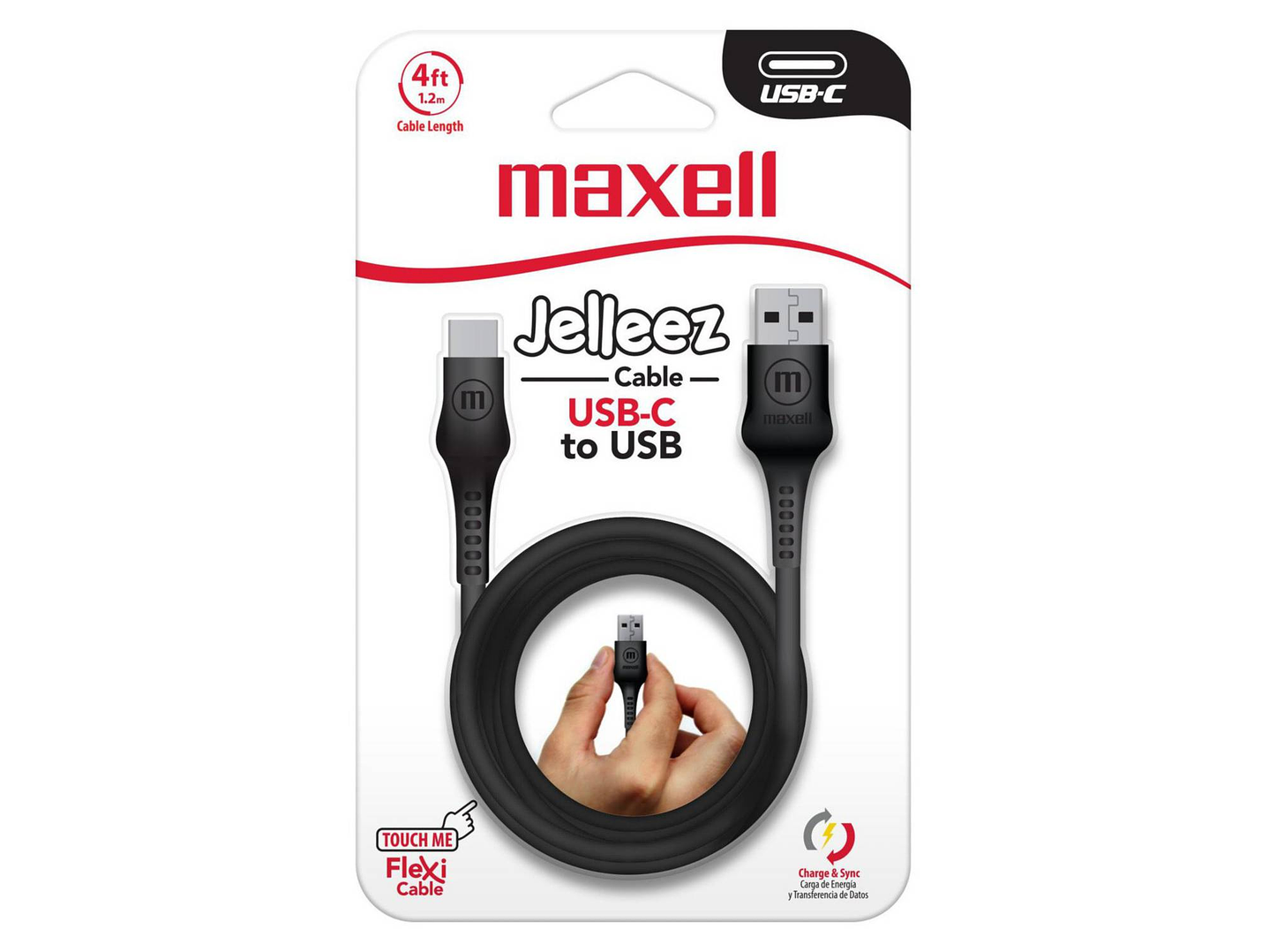 Cable Tipo C Maxell 1.2m Flexi Jelleez 2