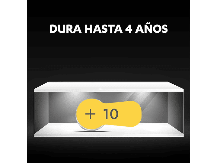 Pack 6 pilas Duracell Auditivas Numero 10 3