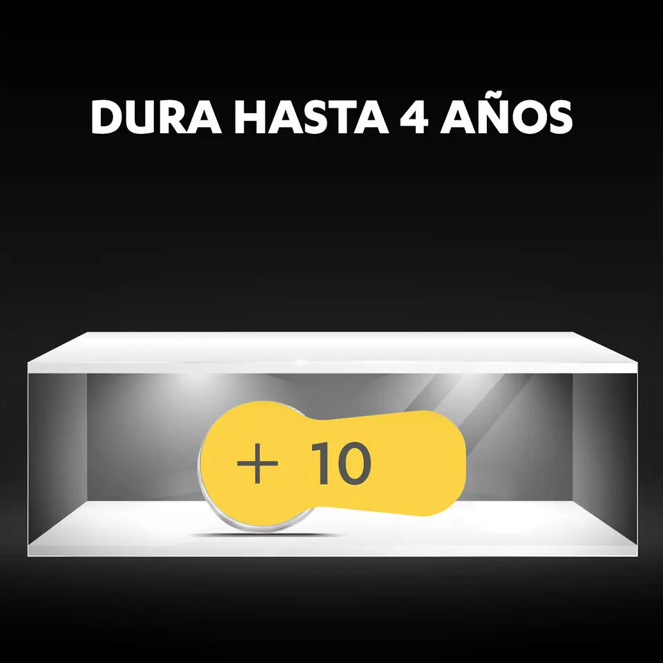 Pack 6 pilas Duracell Auditivas Numero 10 3
